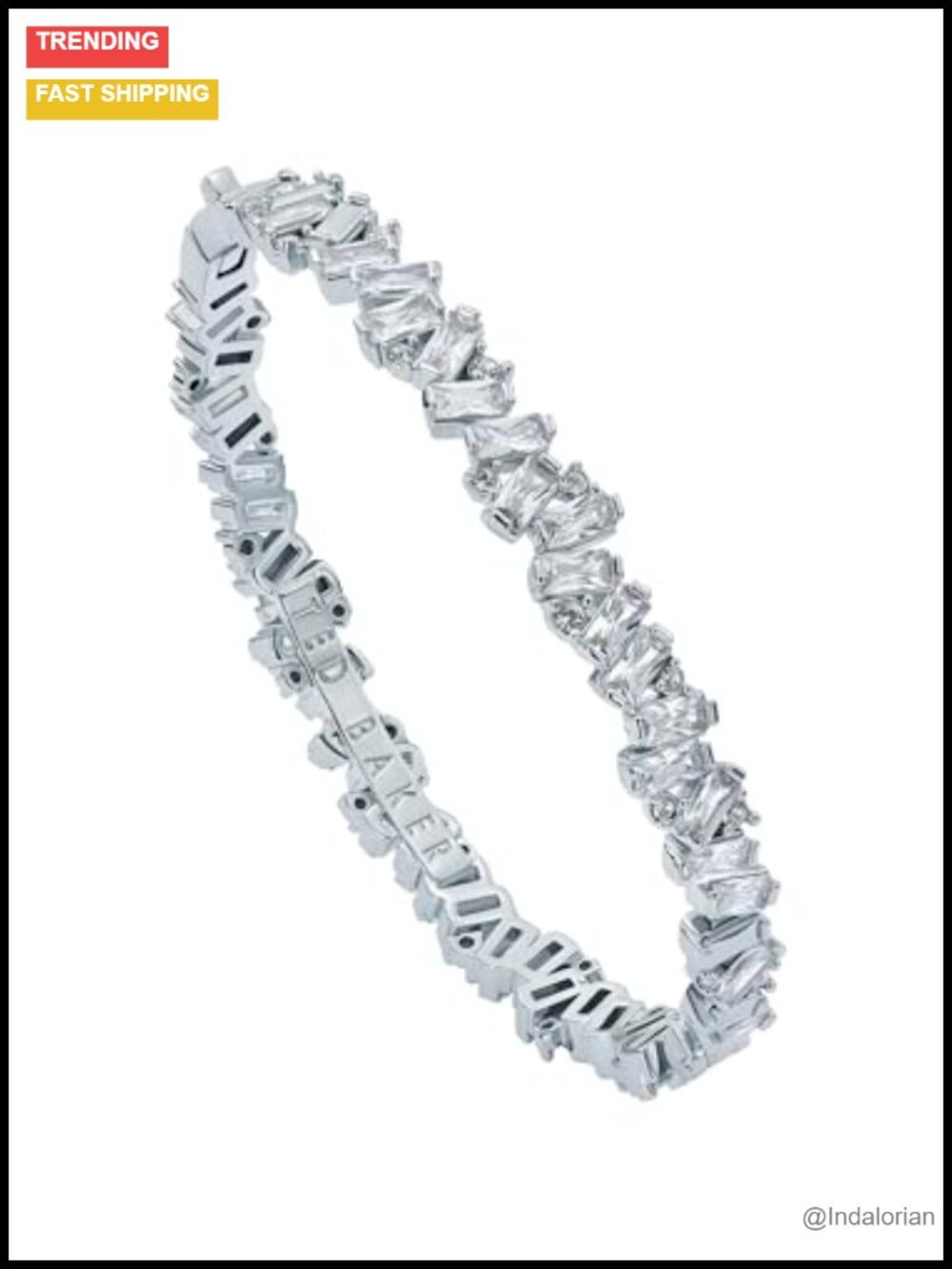 Crystal Bangle Bracelet Silver Tone Plated Brass Hinged Clasp Women Jewelry